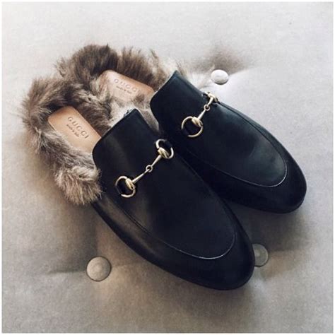 gucci loafer boot|Gucci fluffy loafers.